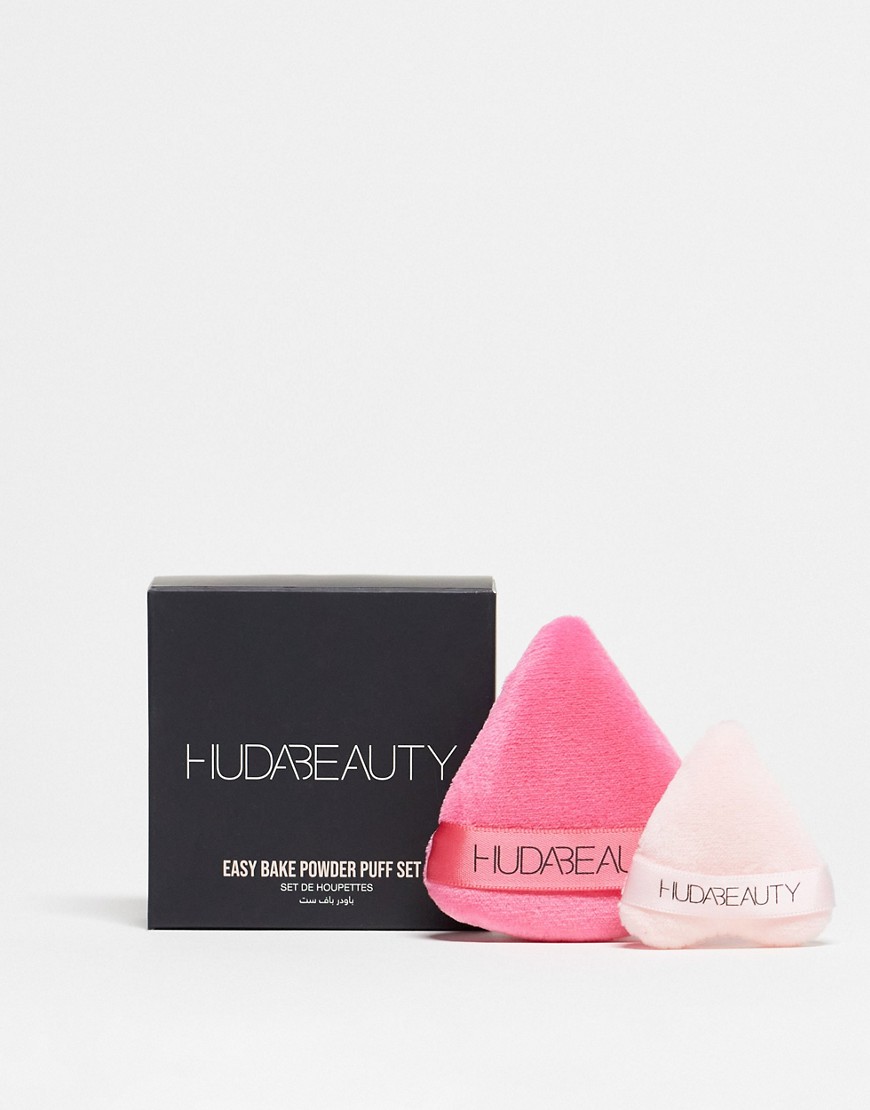 Huda Beauty Powder Puff Mini And Medium Duo-Pink