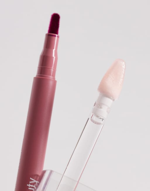 HUDA BEAUTY - Set labbra Kiss Me - Rosy Pink - (risparmia 30%), 3 di 3