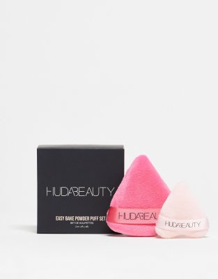 Huda Beauty - Set mit mittelgroßer und kleiner Puderquaste-Rosa