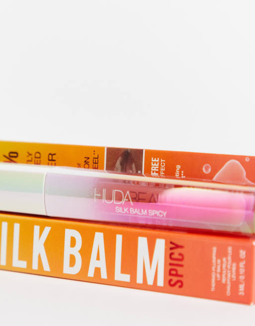 Huda Beauty – Silk Balm Spicy – Ujędrniający balsam do ust, 3 z 4