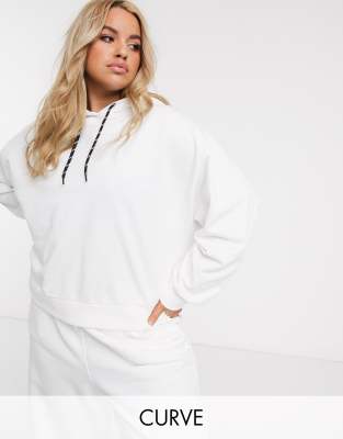 фото Худи asos 4505 curve-белый