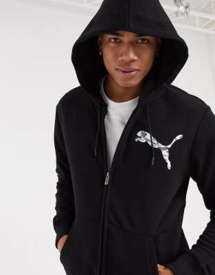 Черные толстовки молнии капюшоном. Full-zip Hoodie Puma Black. ЗИП худи Пума. Худи Пума мужские.