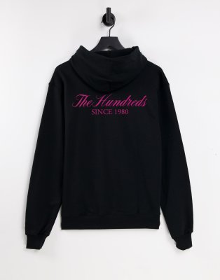 фото Худи черного цвета с принтом на спине the hundreds rich-черный цвет