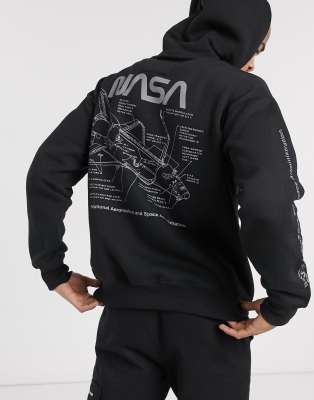 nasa hoodie pull and bear