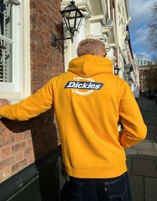 фото Худи оранжевого цвета dickies ruston-оранжевый цвет