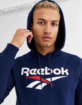 фото Худи reebok-темно-синий