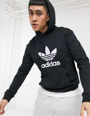 фото Худи с логотипом adidas originals-черный