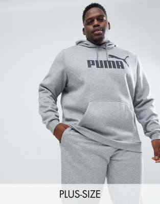 фото Худи серого цвета без застежки puma plus essentials 85174303-серый