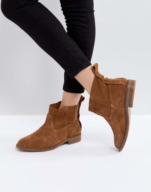 tan suede ankle boots ladies