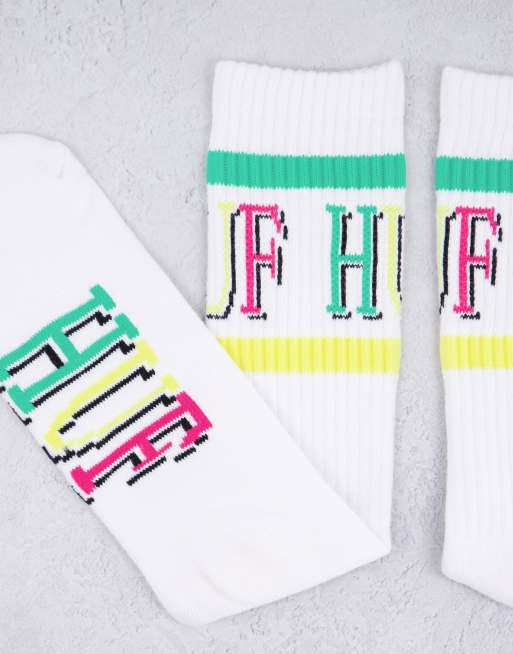 HUF 8 bit Calzini bianchi ASOS