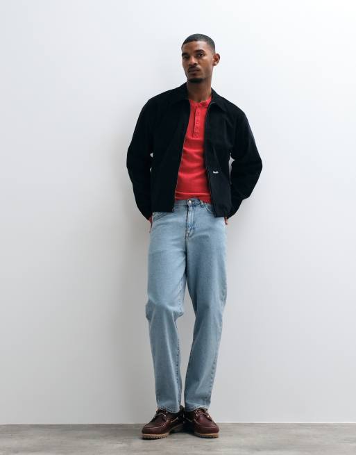 HUF 89 corduroy harrington jacket in black, 2 of 5