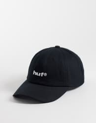 HUF 89 embroidered logo cap in black