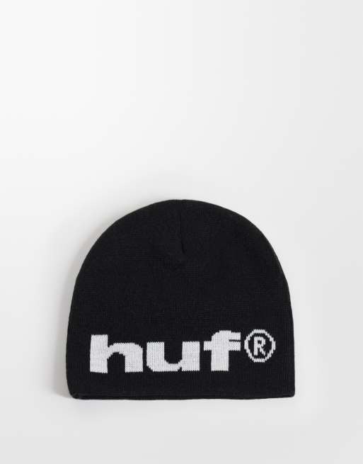 HUF 89 skull beanie in black, 3 of 3