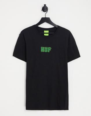 HUF amazing H print t-shirt in Black