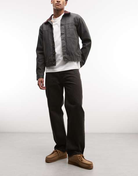 HUF – Basic-Jeans in Schwarz mit geradem Bein - view 1