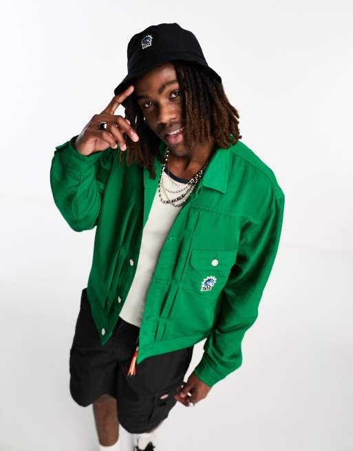 HUF – Bennington – Truckerjacke in Grün