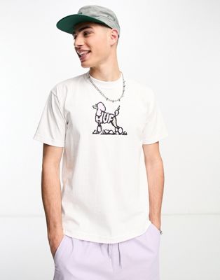 HUF best in show t-shirt in white with chest print