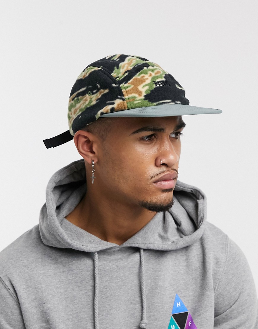 HUF Boroughs Volley Hat in camo-Green