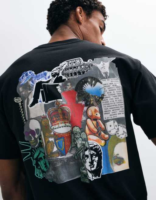 HUF Boulevard Status graphic t-shirt in black, 3 of 5