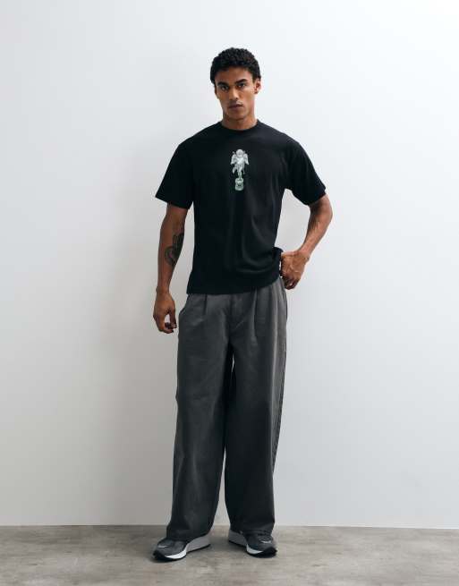 HUF Boulevard Status graphic t-shirt in black, 5 of 5