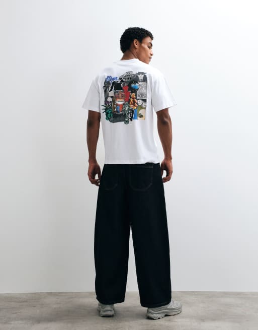 HUF Boulevard Status graphic t-shirt in white, 3 of 5