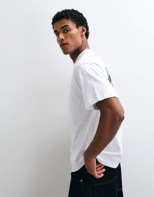 HUF Boulevard Status graphic t-shirt in white, 4 of 5