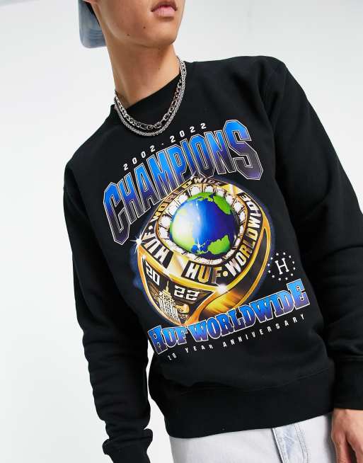 HUF - Champions - Sort sweatshirt