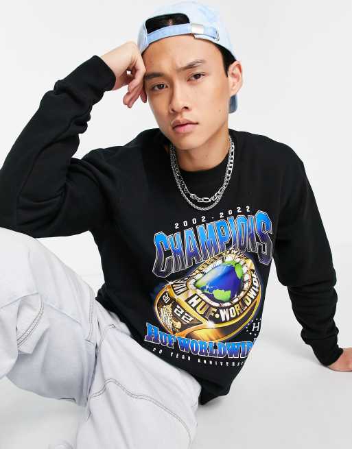 Black huf clearance sweatshirt