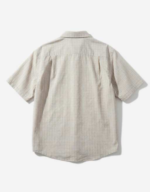 HUF - Chemise à petits carreaux et logo étoile - Beige, 7 de 12
