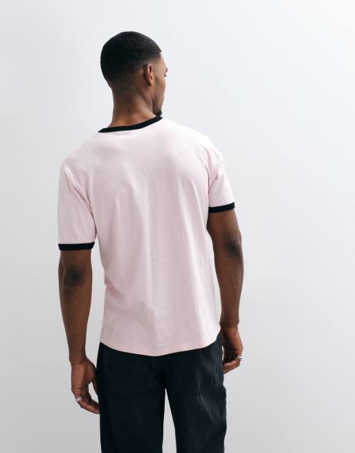 HUF cherries ringer t-shirt in dusty pink, 5 of 5