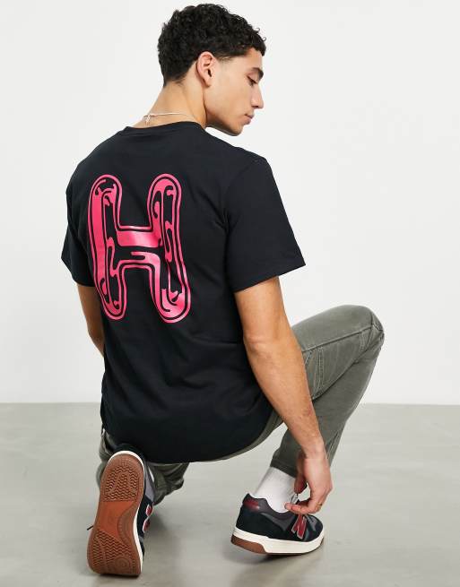HUF - Common H - T-shirt in zwart