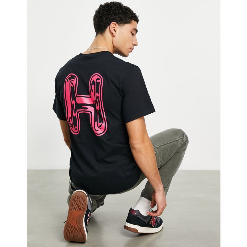 HUF - Common H - T-shirt nera