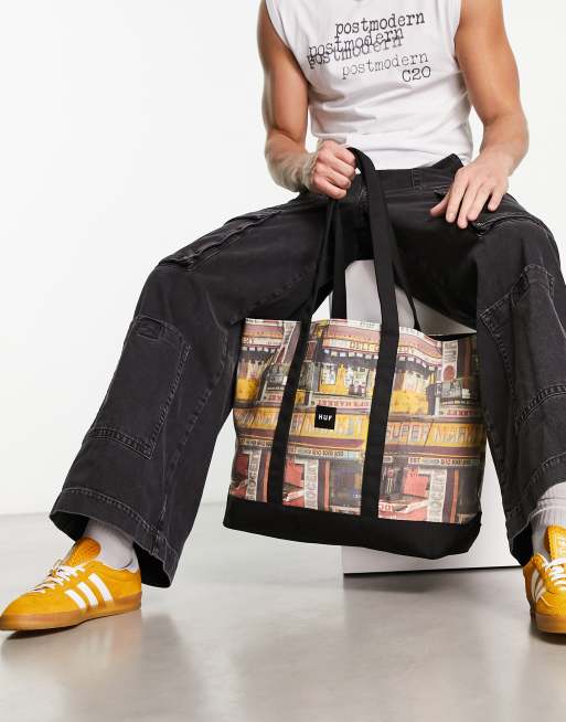HUF corner store printed tote bag