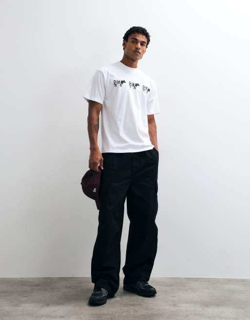 HUF cow graphic t-shirt in white, 2 of 5
