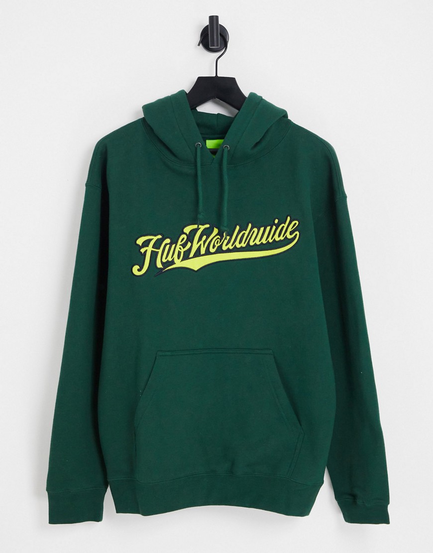 HUF Crackerjack pullover hoodie in green