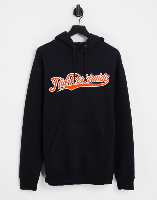 HUF - Crackerjack - Sweat à capuche à enfiler - Noir