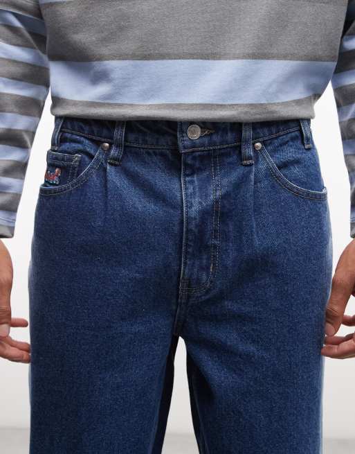 HUF - Cromer - Jeans med lige ben i blå mellemvask, 5 af 5