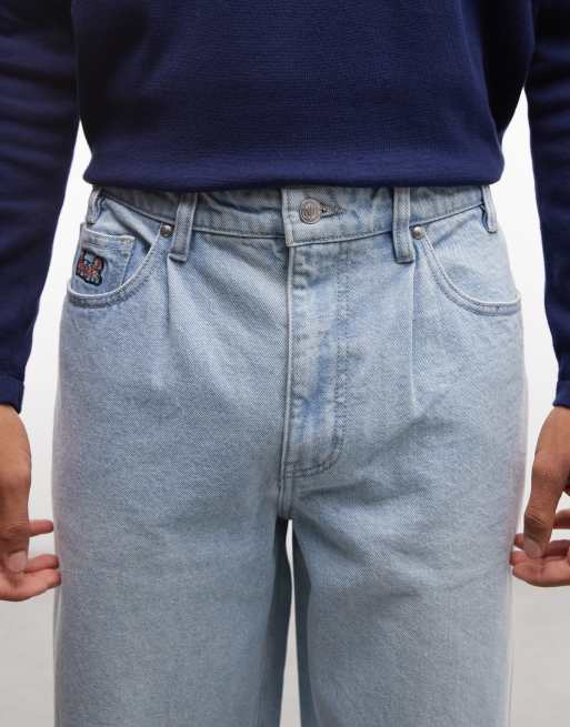 HUF - Cromer - Jeans met rechte pijpen in lichte wassing blauw, 5 van 5