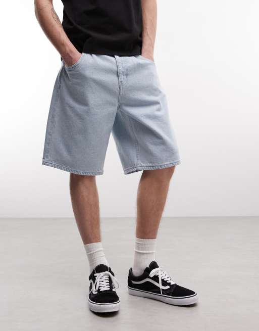 HUF – Cromer – Jeans-Shorts in hellblauer Waschung, 2 von 5
