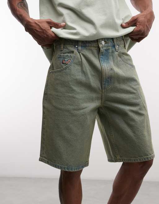 HUF – Cromer – Smutstvättade jeansshorts, 2 av 5