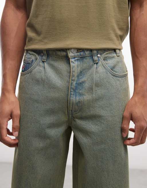 HUF cromer straight leg jeans in dirty wash, 4 of 5