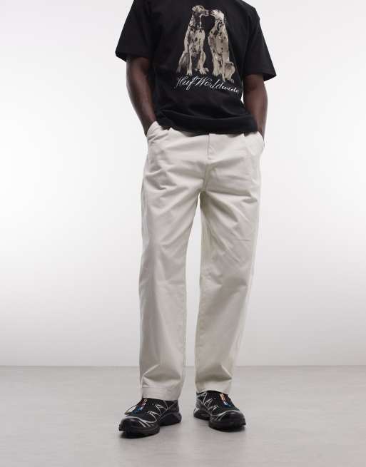 HUF Cromer straight leg pants in white, 2 of 5