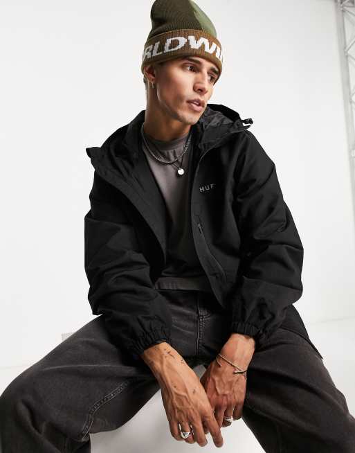 HUF – Czarna kurtka typu shell
