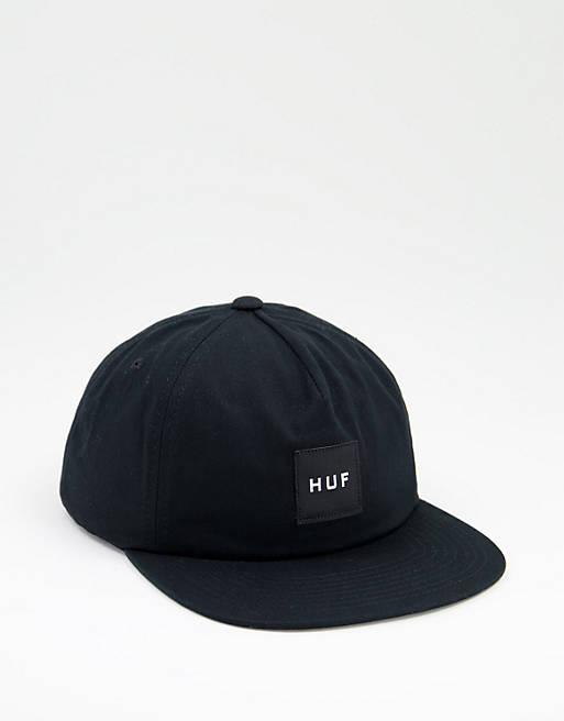 HUF essentials box logo cap in black