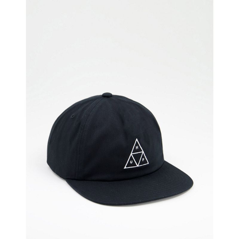 HUF - Essentials - Cappellino nero con logo a triangolo