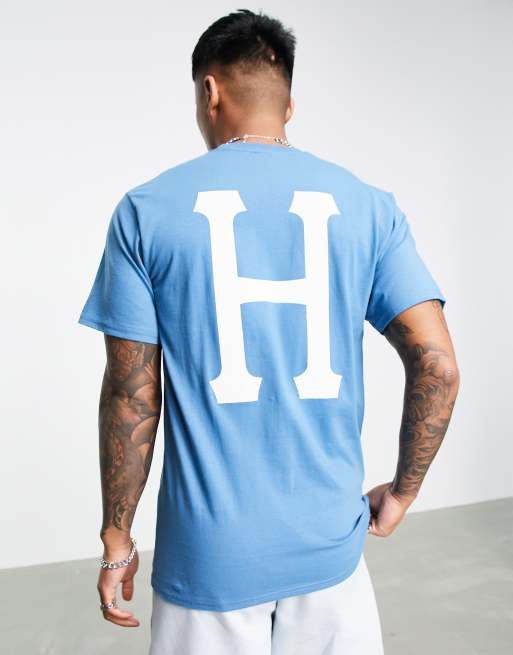 HUF essentials classic t-shirt in blue