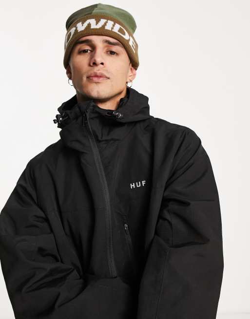 HUF essentials standard shell jacket in black