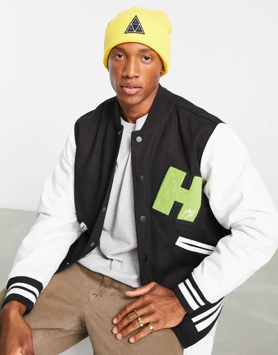 Yellow best sale huf beanie