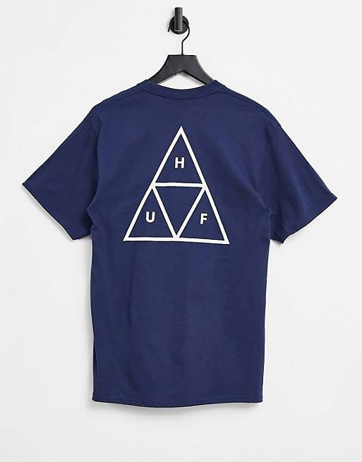 T-Shirts & Vests HUF essentials triple triangle t-shirt in navy 