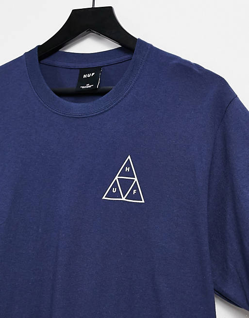 T-Shirts & Vests HUF essentials triple triangle t-shirt in navy 